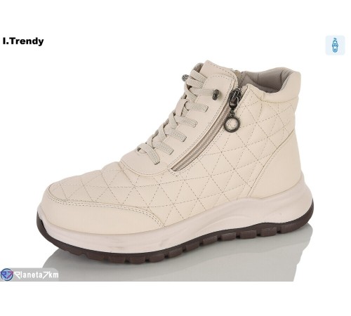 Черевики жіночі на зиму (8 пар р.37-42) бежевий  "Trendy"