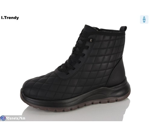 Черевики жіночі на зиму (8 пар р.37-42) чорний  "Trendy"
