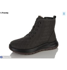 Черевики жіночі на зиму (8 пар р.37-42) коричневий  "Trendy"
