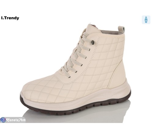 Черевики жіночі на зиму (8 пар р.37-42) бежевий  "Trendy"