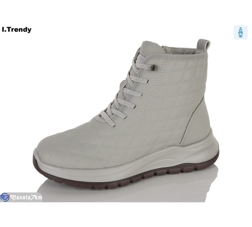 Черевики жіночі на зиму (8 пар р.37-42) сірий  "Trendy"