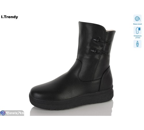 Черевики жіночі на зиму (6 пар р.36-41) чорний  "Trendy"