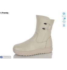 Черевики жіночі на зиму (6 пар р.36-41) бежевий  "Trendy"