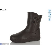 Черевики жіночі на зиму (6 пар р.36-41) коричневий  "Trendy"