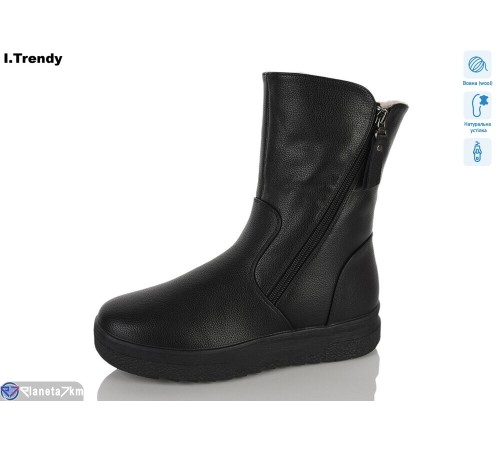 Черевики жіночі на зиму (6 пар р.36-41) чорний  "Trendy"
