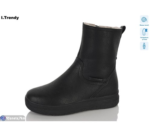 Черевики жіночі на зиму (6 пар р.36-41) чорний  "Trendy"