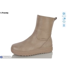 Черевики жіночі на зиму (6 пар р.36-41) коричневий  "Trendy"