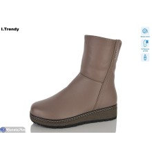 Черевики жіночі на зиму (6 пар р.36-41) коричневий  "Trendy"