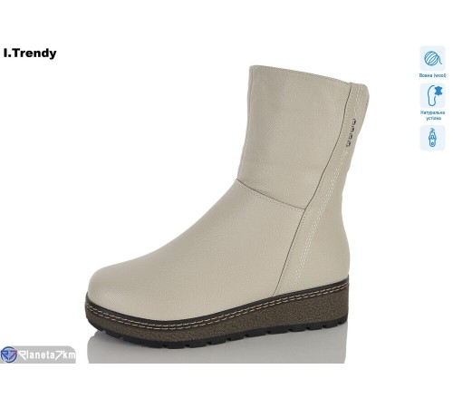 Черевики жіночі на зиму (6 пар р.36-41) бежевий  "Trendy"