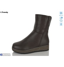 Черевики жіночі на зиму (6 пар р.36-41) коричневий  "Trendy"