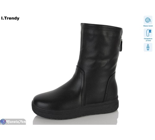 Чоботи жіночі на зиму (6 пар р.36-41) чорний  "Trendy"