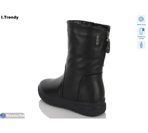 Чоботи жіночі на зиму (6 пар р.36-41) чорний  "Trendy"