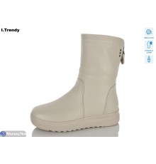 Чоботи жіночі на зиму (6 пар р.36-41) бежевий  "Trendy"