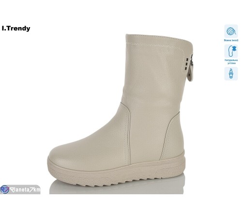 Чоботи жіночі на зиму (6 пар р.36-41) бежевий  "Trendy"