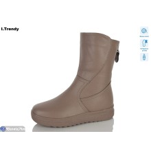 Чоботи жіночі на зиму (6 пар р.36-41) коричневий  "Trendy"