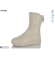 Чоботи жіночі на зиму (6 пар р.36-41) бежевий  "Trendy"