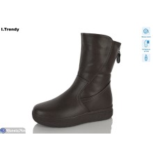 Чоботи жіночі на зиму (6 пар р.36-41) коричневий  "Trendy"