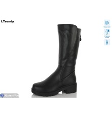 Чоботи жіночі на зиму (6 пар р.36-41) чорний  "Trendy"