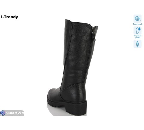 Чоботи жіночі на зиму (6 пар р.36-41) чорний  "Trendy"