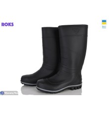 Чоловіче гумове взуття на весну/осінь (6 пар р.41-46) чорний  "Roks"