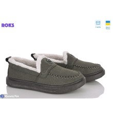 Туфлі жіночі на зиму (6 пар р.37-41) сірий  "Roks"