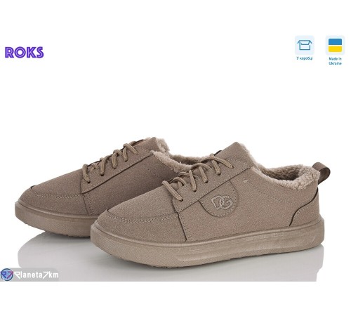 Кросівки жіночі на зиму (6 пар р.37-41) коричневий  "Roks"