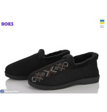 Тапки жіночі на зиму (6 пар р.37-41) чорний  "Roks"