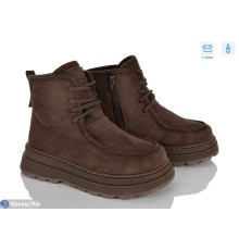 Черевики жіночі на зиму (6 пар р.37-40) коричневий  "Janna"