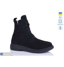 Черевики жіночі на зиму (6 пар р.37-41) чорний  "LIKA"