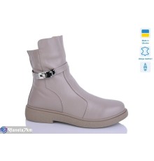 Черевики жіночі на зиму (6 пар р.37-41) бежевий  "LIKA"