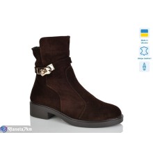 Черевики жіночі на зиму (6 пар р.37-41) коричневий  "LIKA"