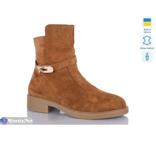 Черевики жіночі на зиму (6 пар р.37-41) camel  "LIKA"