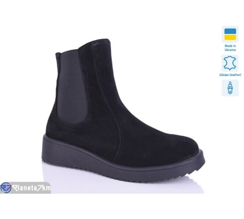Черевики жіночі на зиму (6 пар р.37-41) чорний  "LIKA"