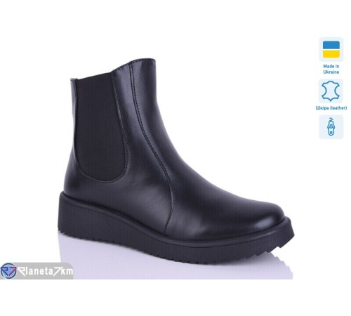 Черевики жіночі на зиму (6 пар р.37-41) чорний  "LIKA"