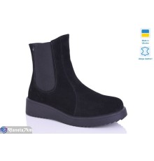 Черевики жіночі на зиму (6 пар р.37-41) чорний  "LIKA"