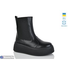 Черевики жіночі на зиму (6 пар р.37-41) чорний  "LIKA"
