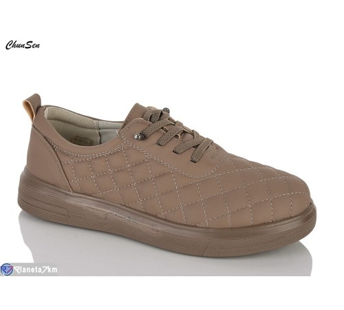Кросівки жіночі на весну/осінь (8 пар р.37-41) коричневий  "Chunsen"