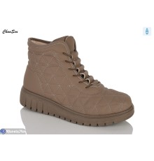 Черевики жіночі на весну/осінь (8 пар р.37-41) коричневий  "Chunsen"