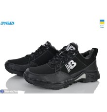 Кросівки чоловічі на зиму (8 пар р.40-45) чорний  "LEOBAZA"
