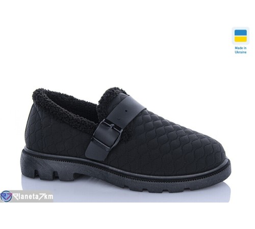 Туфлі жіночі на зиму (8 пар р.37-41) чорний  "MURMUR"
