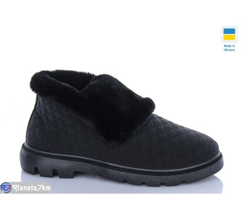 Туфлі жіночі на зиму (8 пар р.37-41) чорний  "MURMUR"