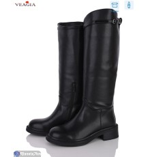 Чоботи жіночі на весну/осінь (8 пар р.36-41) чорний  "Veagia-ADA"