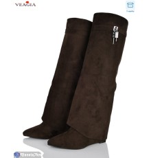 Чоботи жіночі на весну/осінь (8 пар р.36-40) коричневий  "Veagia-ADA"