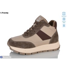 Черевики жіночі на зиму (6 пар р.36-41) бежевий  "Trendy"