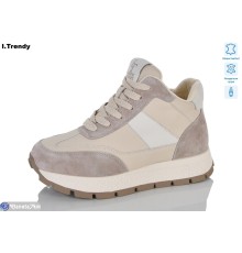 Черевики жіночі на зиму (6 пар р.36-41) бежевий  "Trendy"