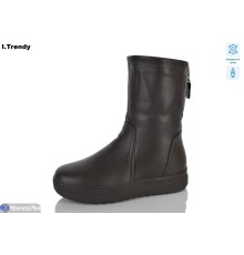 Чоботи жіночі на зиму (6 пар р.36-41) коричневий  "Trendy"