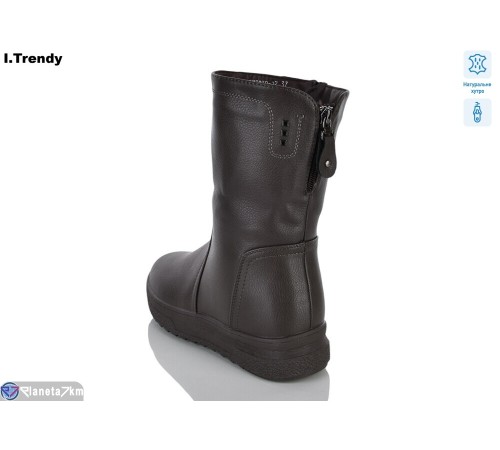 Чоботи жіночі на зиму (6 пар р.36-41) коричневий  "Trendy"
