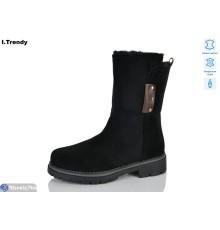 Черевики жіночі на зиму (6 пар р.36-41) чорний  "Trendy"