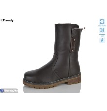 Черевики жіночі на зиму (6 пар р.36-41) коричневий  "Trendy"