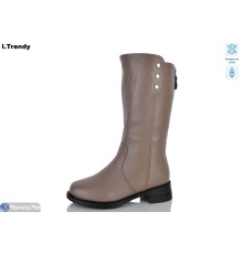 Чоботи жіночі на зиму (6 пар р.36-41) коричневий  "Trendy"